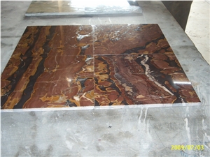 Indian Brown Marble Slabs & Tiles