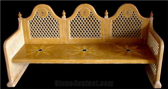 Yellow Sandstone Bench,Home Furniture