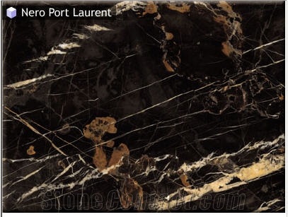 Nero Port Laurent Marble Slabs & Tiles, Morocco Black Marble
