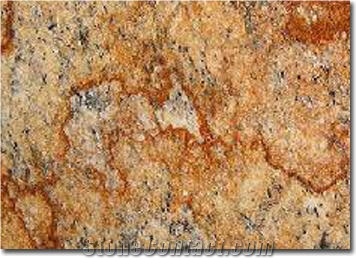 Juparana Casablanca Granite Slabs & Tiles, Brazil Yellow Granite