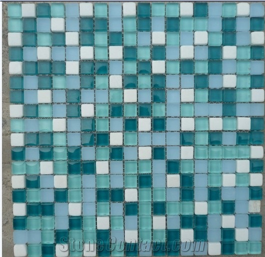 Glass and Marble Mix Mosaic
