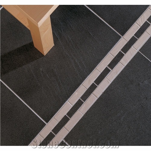 Amazon Black Slate Floor Tile