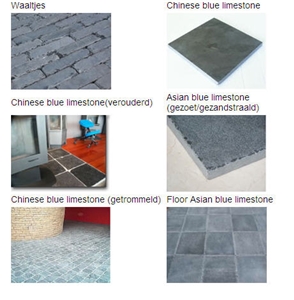 Blue Stone Floor- and Wall Tiles