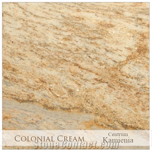 Colonial Cream Granite Slabs & Tiles, India Beige Granite