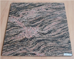 Tiger Skin Granite Slabs & Tiles, India Pink Granite