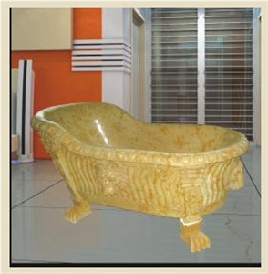 Marble Carved Bath Tub