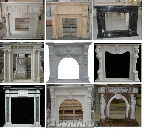 Fireplace Made Of Different Material