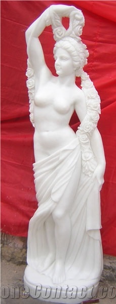 White Marble Statue Sculpture