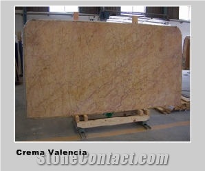 Crema Valencia Marble Slabs, Spain Yellow Marble