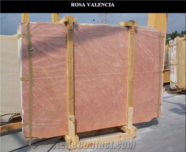 Rosa Valencia Marble Slabs, Spain Red Marble