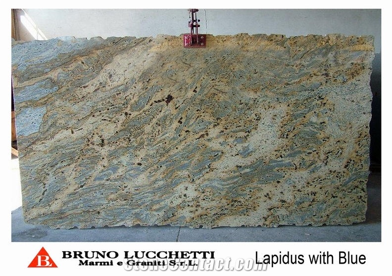 Lapidus with Blue Granite Slabs
