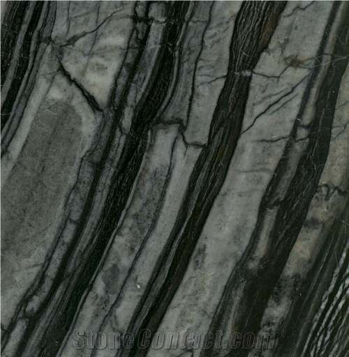 Black Wooden Marble Slabs & Tiles, China Black Marble