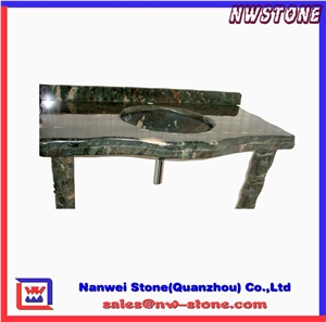 Green Marble Bath Top