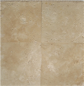Light Travertine Brushed Chiseled Edge