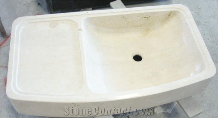 Cream Limestone Sinks 004