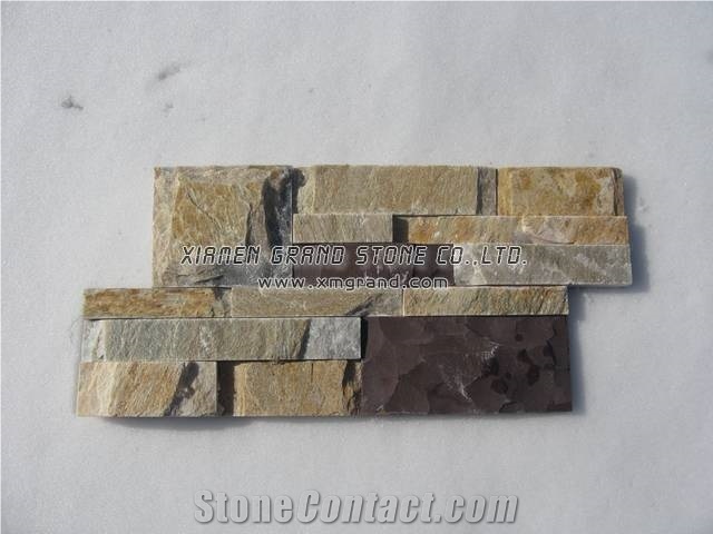Slate Cultured Stone, Feature Wall Panel, Ledge Stone, Stacked Thin Stone Veneer