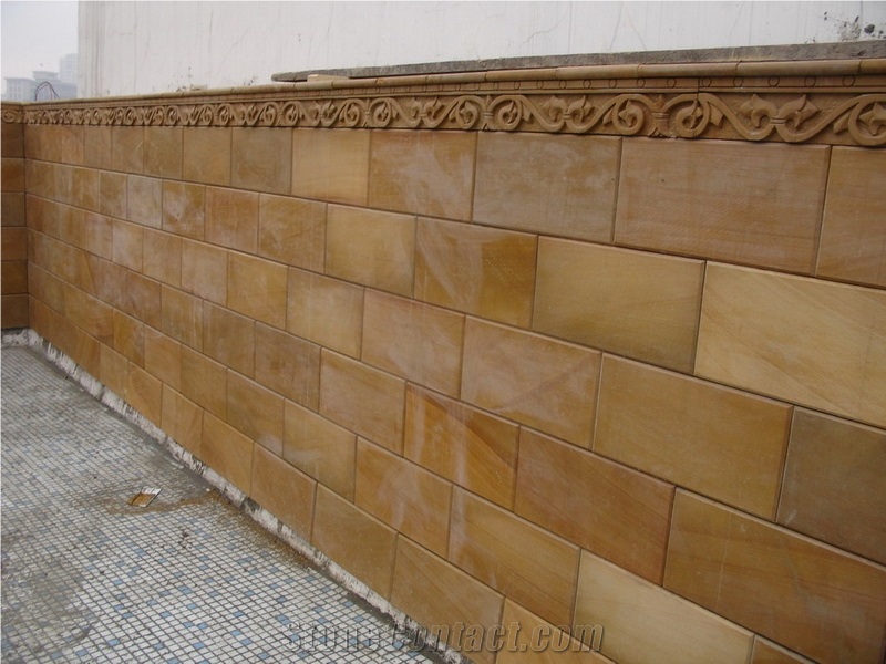 Yellow Sandstone Wall Tile