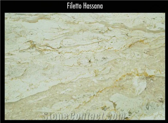 Filetto Hassana Limestone Slabs & Tiles, Egypt Bottichino Limestone, Beige Polished Tiles