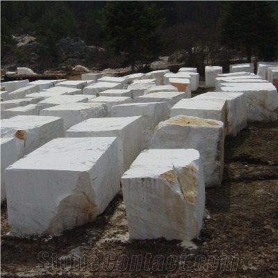 White Greece Marble Blocks