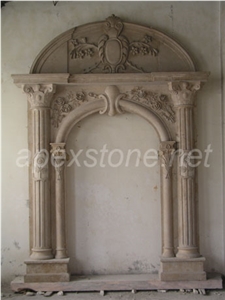 White Marble Door Arch