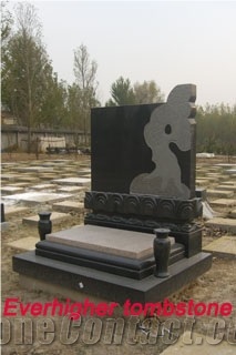 Jinan Dark Green Granite Monument,Tombstone