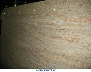 Ivory Fantasy Granite Slabs, India Yellow Granite