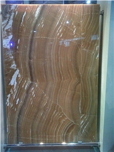 Orange Wooden Onyx Tiles & Slabs, Floor Tiles, Polished Tiles