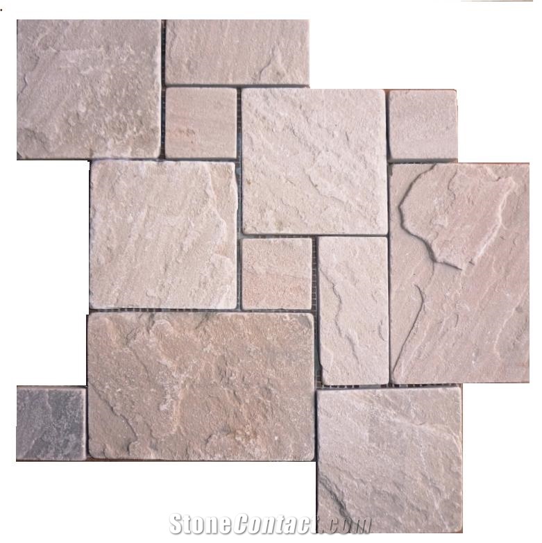 Dholpur White Sandstone Tiles, Patterns