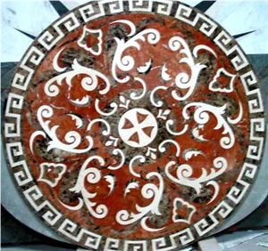 Marble Pattern Mosaics Stone Medallions