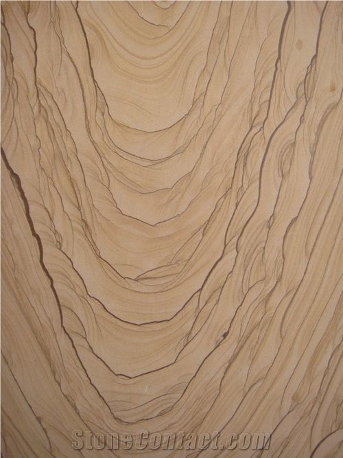 Scenery Sandstone, China Beige Sandstone Slabs & Tiles