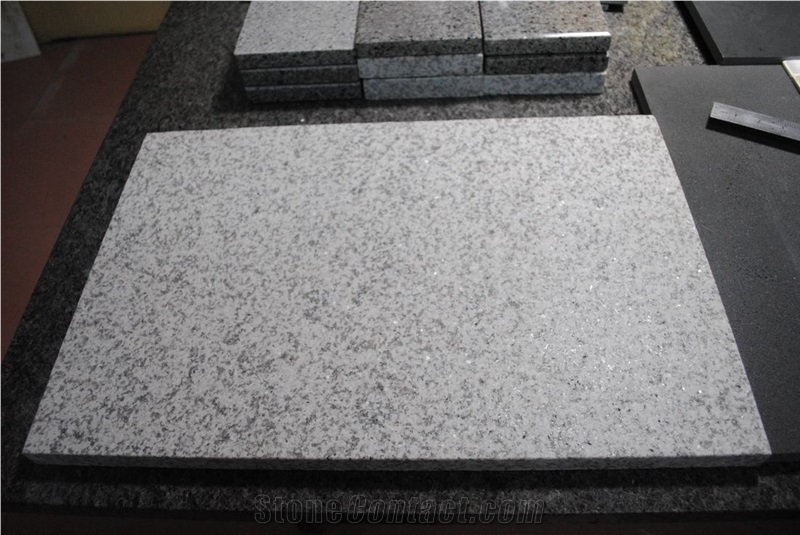 G655 Granite Bush Hammered, China White Granite