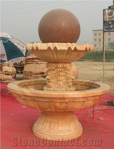 Sandstone Carved Water Fountain