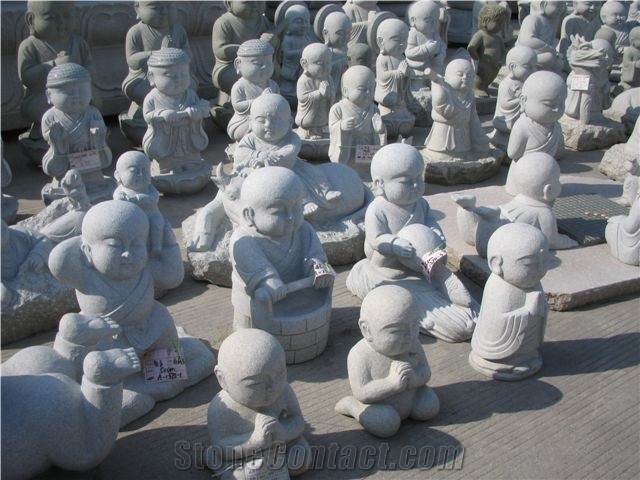 White Granite Buddhist Sculpture