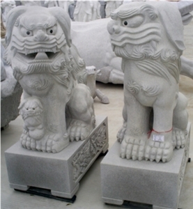 White Marble Carving Animal Sculpture