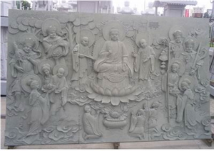 White Marble Relief Carving