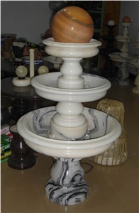 White Marble Water Fountain