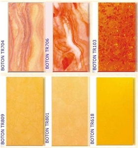 Orange Translucent Alabaster- Artificial Stone
