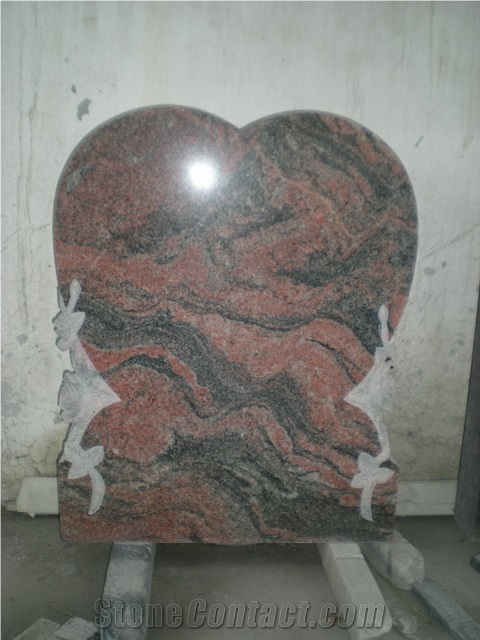 Multicolor Red Western Style Tombstone