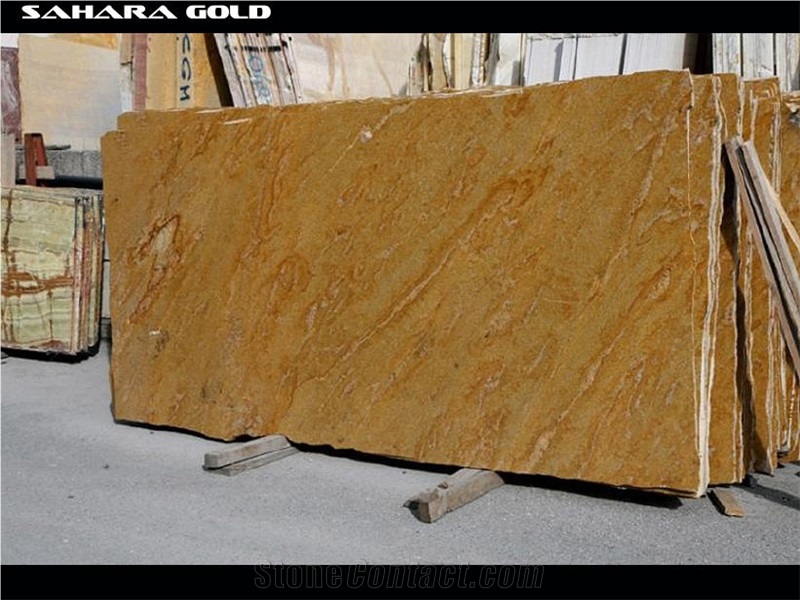 India Sahara Gold Granite Slabs