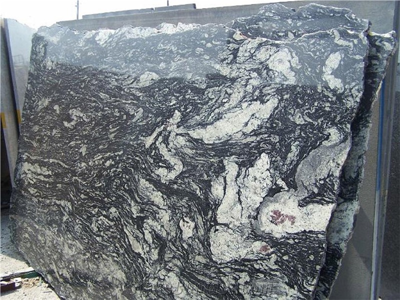 Preto Indiano Granite Slabs, Brazil Black Granite