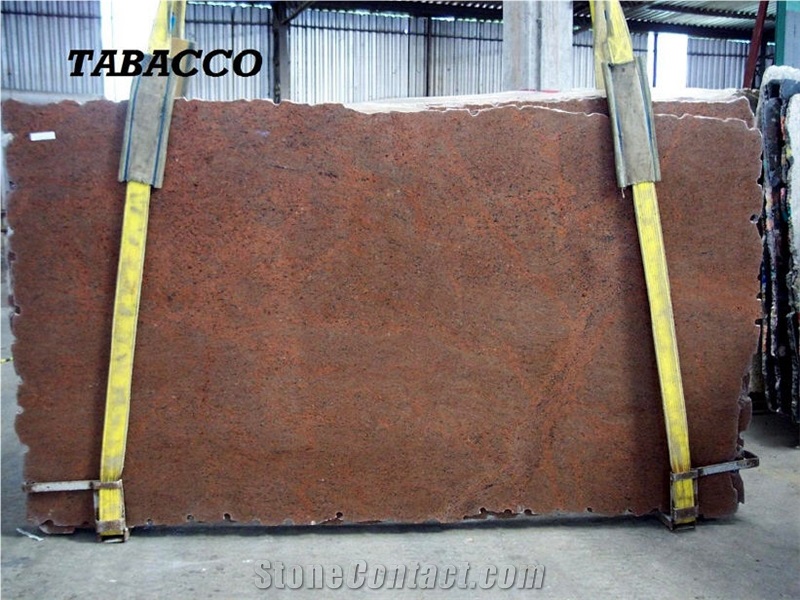Tobacco Red Granite Slab, Brazil Brown Granite