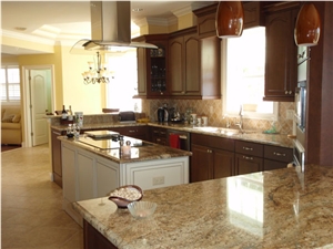 Yellow Granite Kitchen Countertops