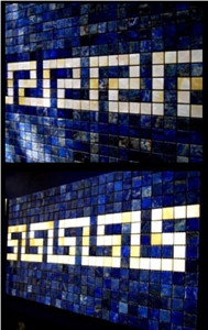 Lapis Lazuli Mosaic Borders