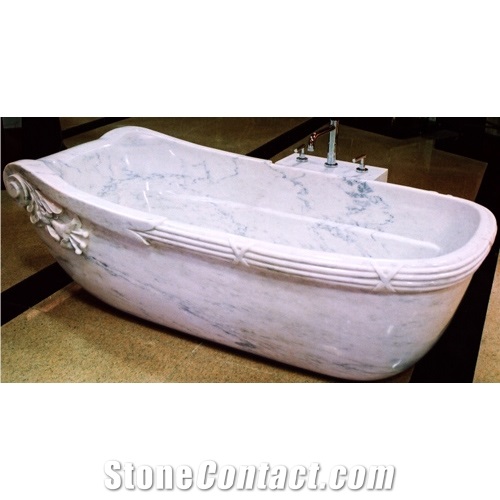 Marble Carved Bath Tub