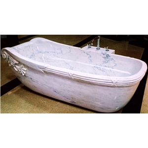 Marble Carved Bath Tub