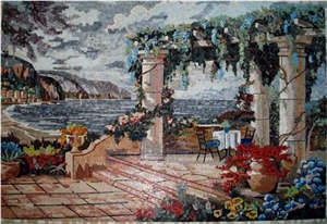 Natural Stone Mosaic Picture,Art Works