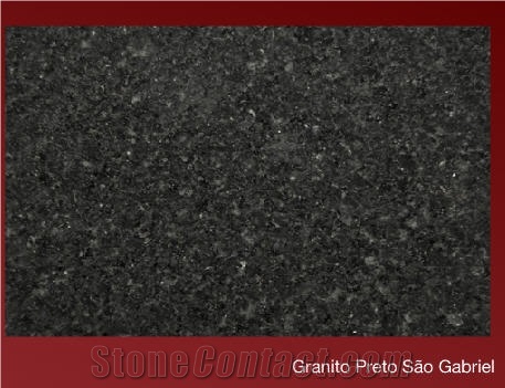 San Gabriel Black Granite Slabs & Tiles