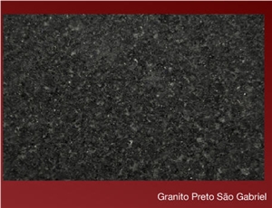 San Gabriel Black Granite Slabs & Tiles