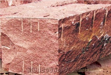 Qingshan Red Granite Blocks