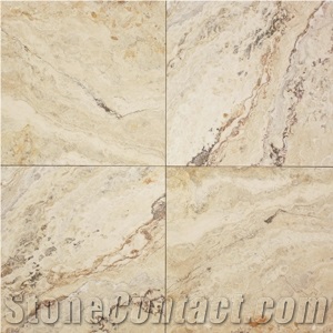 Picasso Travertine Filled and Honed Slabs